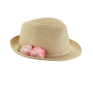 Baby Girl Carter's Pom-Pom Fedora Hat